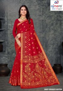 Stylish Elegant Traditional Ajmera Cotton <b>Saree</b> Soft Printed Ethnic Fashion Wear Collection for Women - Product Image 4
