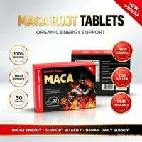 Comprimés de racine de maca biologique OEM, haute puissance, complément naturel pour l'énergie, le soutien immunitaire et l'amélioration de l'endurance pour les hommes et les femmes