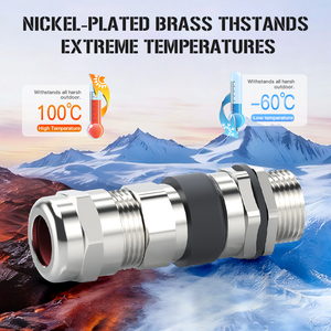 M63 * 1.5 điện áp thấp chống cháy nổ exd IIC IP66 Brass Cable <span class=keywords><strong>gland</strong></span> với Silicone con dấu cao su cho công nghiệp sử dụng - Product Image 5