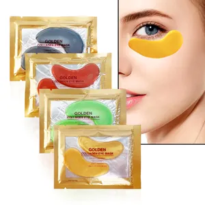 Masker Gel Mata Emas 24 K, Masker Kolagen Masker Mata dan Bibir Gel Emas Masker Mata untuk Anti Lingkaran Gelap Hidrogel