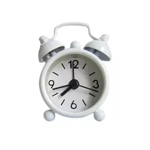 Minireloj clásico de Metal para hombre y mujer, decoración de escritorio, alarma, pequeño, estético, para el hogar