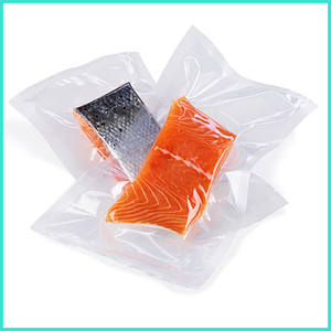 Trousses de congélation pour aliments, sacs scellés à trois côtés, sac sous vide texturé, rouleau de poisson pour emballage, congélateur en plastique sûr - Product Image 2