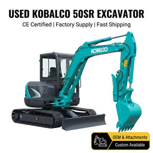Mini-excavatrice Kobelco SK50SR 5T d'occasion de haute qualité à balayage zéro pour l'aménagement paysager - Product Image 3
