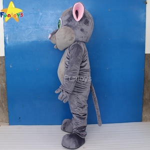 <span class=keywords><strong>Disfraz</strong></span> de Mascota de Gato Gris Funtoys CE, <span class=keywords><strong>Disfraz</strong></span> de Personaje de Dibujos Animados, Mascota de Adulto con Nariz Rosa y Palmas para <span class=keywords><strong>Halloween</strong></span> - Product Image 3