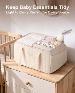 Organizador de Fraldas para Bebê para Mesa de Troca, Armazenamento Portátil para Itens Essenciais de Recém-Nascidos - Product Image 4