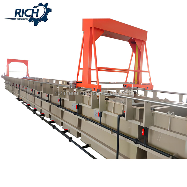 Rich Metal Electric Galvanizing Line Motor-Driven Barrel Plating 380V 2-Year Warranty Long Service Life
