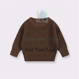 Vendita per tenere in caldo vestiti da ragazza oversize in maglia di cotone a maglia maglia maglione per <span class=keywords><strong>neonato</strong></span> maglione Pullover per bambini maglione per bambini - Product Image 2