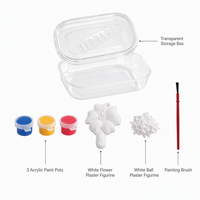 Kit de peinture de poupées en plâtre DIY pour enfants, vente en gros OEM |   Ensemble de jouets créatifs avec peinture et pinceau |   Kit d'art non toxique certifié EN71 CE