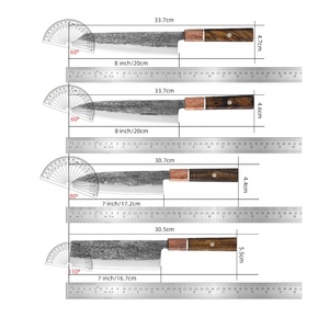 Juego de <span class=keywords><strong>cuchillos</strong></span> de cocina forjados <span class=keywords><strong>japoneses</strong></span> Juego de <span class=keywords><strong>cuchillos</strong></span> de cocina de acero inoxidable con mango de madera octogonal - Product Image 5