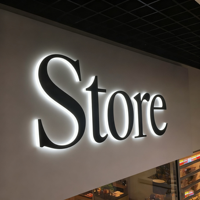 Letreros de Identidad Empresarial Profesionales, Decoración de Logotipo Iluminado con LED 3D para Interiores, Rentable