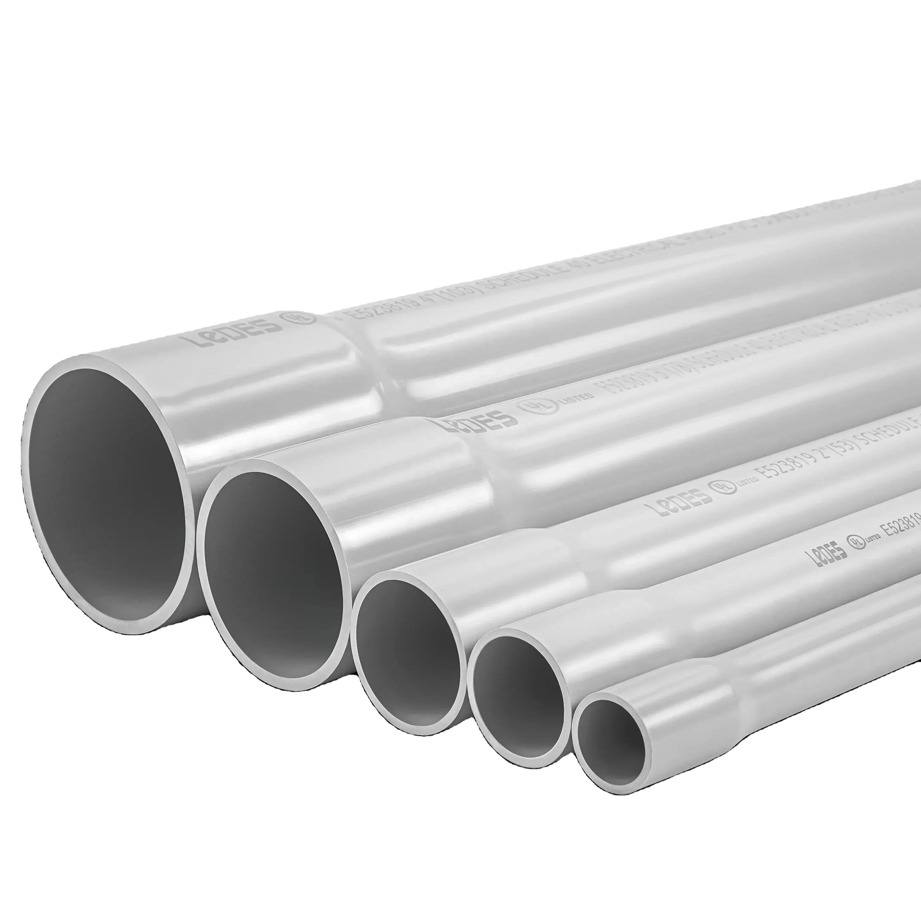 Sch40 PVC Elektrische Rohre und Formstücke für Kabel UL-gelistetes Rohr