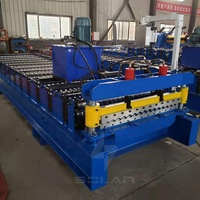 Máquina Formadora de Láminas de Techo Metálico Corrugado de Fábrica China con Control PLC, Engranajes y Rodamientos, Operación Automática