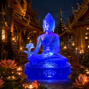 <span class=keywords><strong>พระ</strong></span>พุทธ<span class=keywords><strong>ร</strong></span>ูปพระค<span class=keywords><strong>ร</strong></span>ิสต์มาสแก้วหลากสีสันเคลือบเงาแบบกำหนดเอง งานแก้วตกแต่งบ้านโปร่งแสง <span class=keywords><strong>ร</strong></span>ูปปั้นพระพุทธเจ้าพยาบาล - Product Image 1