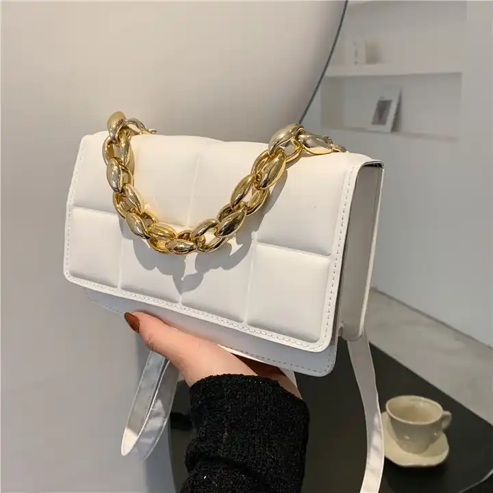 Womens Small Crossbody Purse Bag Handbag Clutch Satchel Gold Chain