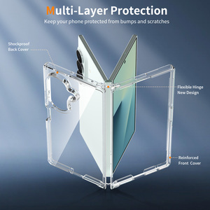 Pour Samsung Z Fold 8 Étui de téléphone portable transparent antichoc personnalisé avec <span class=keywords><strong>coque</strong></span> arrière <span class=keywords><strong>anti</strong></span>-rayures Nouvel étui pour smartphone pliable - Product Image 4