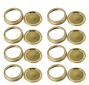 Tipo dividido 70mm 86mm Regular <span class=keywords><strong>Boca</strong></span> ancha Metal Mason Jar Caps Glass Mason Canning Jar Tapas para Mason Jar Venta a granel - Product Image 1