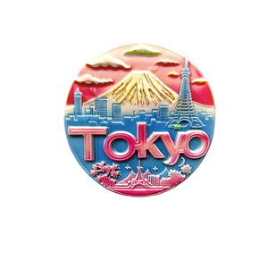 Imán ecológico de la ciudad de Japón, pegamento que cae, Deco, artesanía de madera tridimensional para refrigerador, artesanía de resina conmemorativa turística - Product Image 3