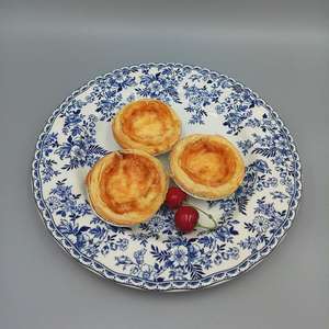 Exquisito Juego de Tazas de Porcelana Cerámica Azul y Blanca Medieval, Ecológico, Apto para Alimentos, Estilo Europeo Retro para Té de la Tarde - Product Image 3