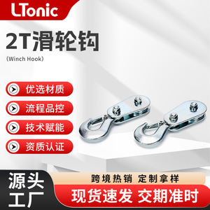 2T Steel Wire Rope <b>Hoist</b> Pulley With Hook For Ground Operation - Product Image 5