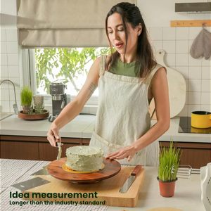 Tùy Chỉnh Keo Gỗ Bánh Đứng Xoay Mộc Mạc Bánh Bàn Xoay Khay, Bằng Gỗ Quay Vòng Spinner Bánh Trang Trí Cho Đảng, Đám Cưới - Product Image 5