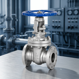 Válvula de Compuerta Manual de Doble Brida de Acero Inoxidable, Válvula de Cierre Industrial para Petróleo y Gas, Tamaño de Puerto de 4 Pulgadas, Uso en Alta Temperatura - Product Image 3