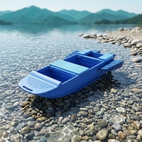 Bateau pliant modulaire en LDPE robuste pour la pêche et l'inspection photovoltaïque, léger, écologique, recyclable, avec pont antidérapant, assemblage rapide