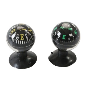 Mini boussole à ventouse, boussole à bille en plastique écologique de 28 mm pour voiture - Product Image 1