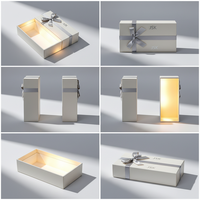 Boîte carrée artisanale haut de gamme, boîte rigide pour appareils électroniques, estampage à chaud personnalisé, gaufrage UV, logo, décoration avec ruban pour ventilateur mobile