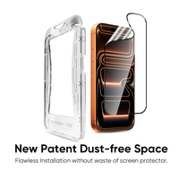 Film céramique HD personnalisé de haute qualité 9H avec localisateur d'installation facile pour iPhone 18 17 16 15 14 13 12 Pro Max