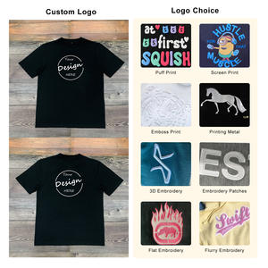 T-shirt de coupe régulière anti-boulochage en 100 coton, col côtelé élastique, t-shirts imprimés pour hommes, vente en gros sur mesure - Product Image 2