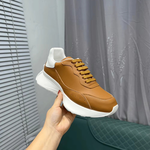 รองเท้า Alexander 2026 แฟชั่นเทรนด์ฤดูใบไม้ผลิ แบบหุ้มข้อสูง ผูกเชือก หนังแท้ Mc. หนังลายสก๊อต หรูหรา สปอร์ต สะดวกสบาย ย้อนยุค น้ำหนักเบา ควีนไซส์ - Product Image 1