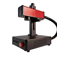 Mini Máquina de Marcado Láser de Fibra para Metal y Materiales No Metálicos, Máquina de Grabado Láser Pequeña de 5w 10w 13w de Alta Precisión