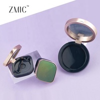 Étui vide de luxe pour poudre compacte, ensemble de maquillage combiné pour femme, palette de blush et d'enlumineur, palette magnétique de correcteur crème avec miroir