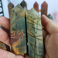 Cristal naturel de haute qualité en gros Meditationl Creek Jasper Point de pierre brute pour cadeau