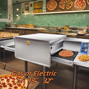 Mesin pembuat oven piza otomatis mini industri sepenuhnya komersial Gas untuk harga restoran dengan sabuk konveyor - Product Image 3