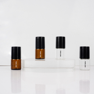 Botella de Vidrio Ámbar Recargable con <span class=keywords><strong>Rodillo</strong></span>, 3ml 5ml 10ml, Esmerilada y Brillante, para Perfume y Aceites Esenciales - Product Image 4