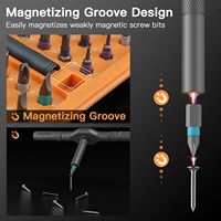 Faireach Set Obeng Magnetik 42 Buah dengan Gagang Ratchet Lepas Pasang, Kepala Torq-Set, Perlengkapan Perkakas Portabel Ringkas untuk DIY Sepeda