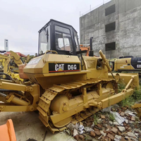 Bulldozer CAT D6G d'occasion, bulldozer sur chenilles Caterpillar D6G d'origine avec lame droite, bon état, matériel de construction à vendre