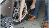 Outils à main universels pour changer les pneus Clé à 4 voies Clé à roue croisée pour voiture Clé à douille croisée