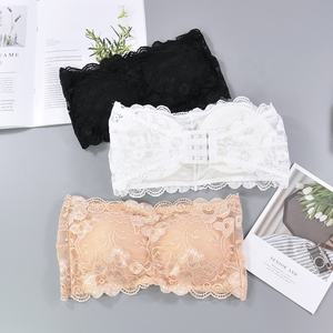 Sexy da donna in pizzo Push up biancheria intima <span class=keywords><strong>trasparente</strong></span> in pizzo rimovibile con <span class=keywords><strong>reggiseno</strong></span> senza spalline senza cuciture - Product Image 6