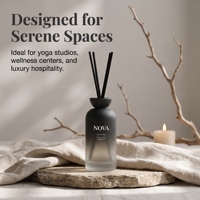 Diffuseur de parfum d'ambiance de luxe avec bâtonnets, formule exclusive à base d'huile pour une diffusion longue durée, logo personnalisé