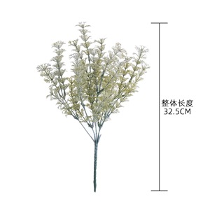 CallaFloral Ramo de Hierbas y Céspedes Artificiales Blanco Verde PVC Decoración Interior para el Hogar Estilo Nórdico - Product Image 4