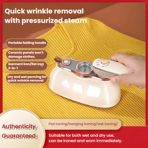 Défroisseur Vapeur Portable Pliable 1200W, 3 Réglages Ajustables, Fer à Repasser Sec et Humide, Idéal pour la Maison et le Bureau - Product Image 6