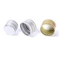 Vente en gros de couvercles en aluminium Ropp Aluminium 24mm 28mm Roll-on Pilfer Proof Couvercle en métal pour bouteilles en verre ambré