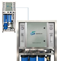 Machine de Traitement d'Eau par Osmose Inverse RO 250L/H-10000L/H, Usine à Bon Prix avec Pompe, Membrane, PLC 220V / Usine de Purification d'Eau