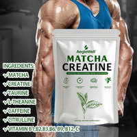 Agelwell Votre logo Échantillon gratuit Matcha Créatine Poudre Complément énergétique pour la musculation Sans avis Support échantillon