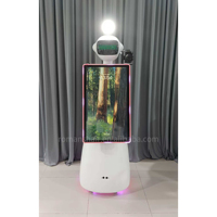 Station de kiosque photo robotisée intelligente Auto Magic Ramble pour iPad, idéale pour les mariages, les fêtes, les célébrations et les événements en location