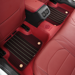 Alfombrillas interiores de coche de cobertura completa de cuero impermeable Nappa al por mayor de fábrica para modelos de juego completo de 5 plazas - Product Image 3