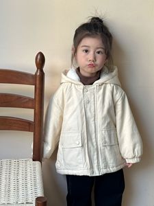 Abrigo con Capucha para Niños, Chaqueta Gruesa de Lana de Conejo y Algodón, Chaqueta de Invierno para <span class=keywords><strong>Niñas</strong></span>, Chaqueta Acolchada - Product Image 5