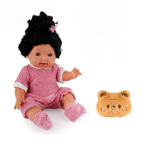 Großhandel 14 Zoll Vollvinyl-Babypuppe Niedliche Kleinkind-Mädchenpuppe mit Geschenkverpackung